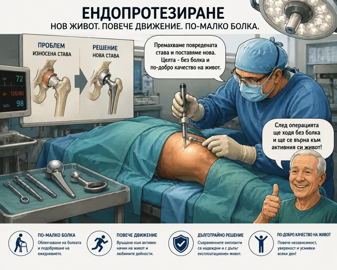 Ендопротезирането става все по често в България